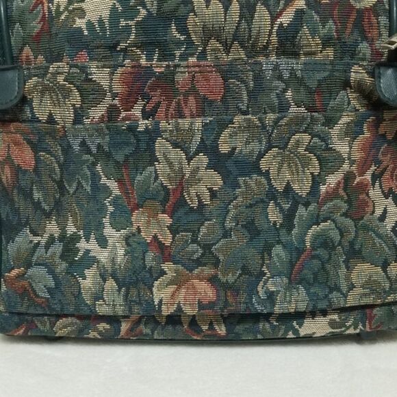 Vintage 80s Diane Von Furstenberg Large Floral Tapestry Canvas Weekend Bag - Picture 10 of 16